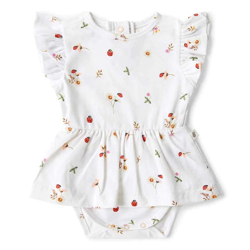 Snuggle Hunny Organic Dress - Ladybug