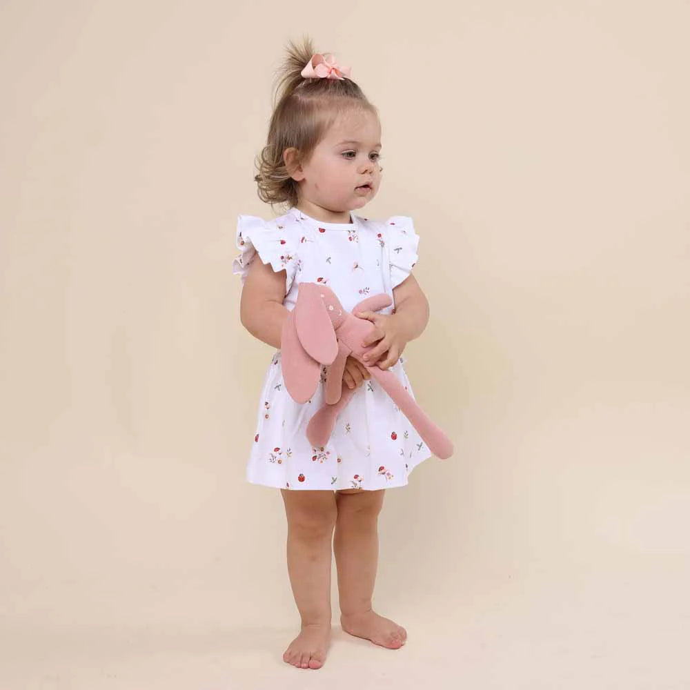 Snuggle Hunny Organic Dress - Ladybug Short Sleeve Dress Snuggle Hunny 