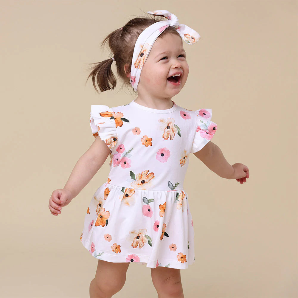 Snuggle Hunny - Organic Dress | Poppy Short Sleeve Dress Snuggle Hunny 