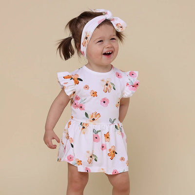 Snuggle Hunny - Organic Dress | Poppy Short Sleeve Dress Snuggle Hunny 