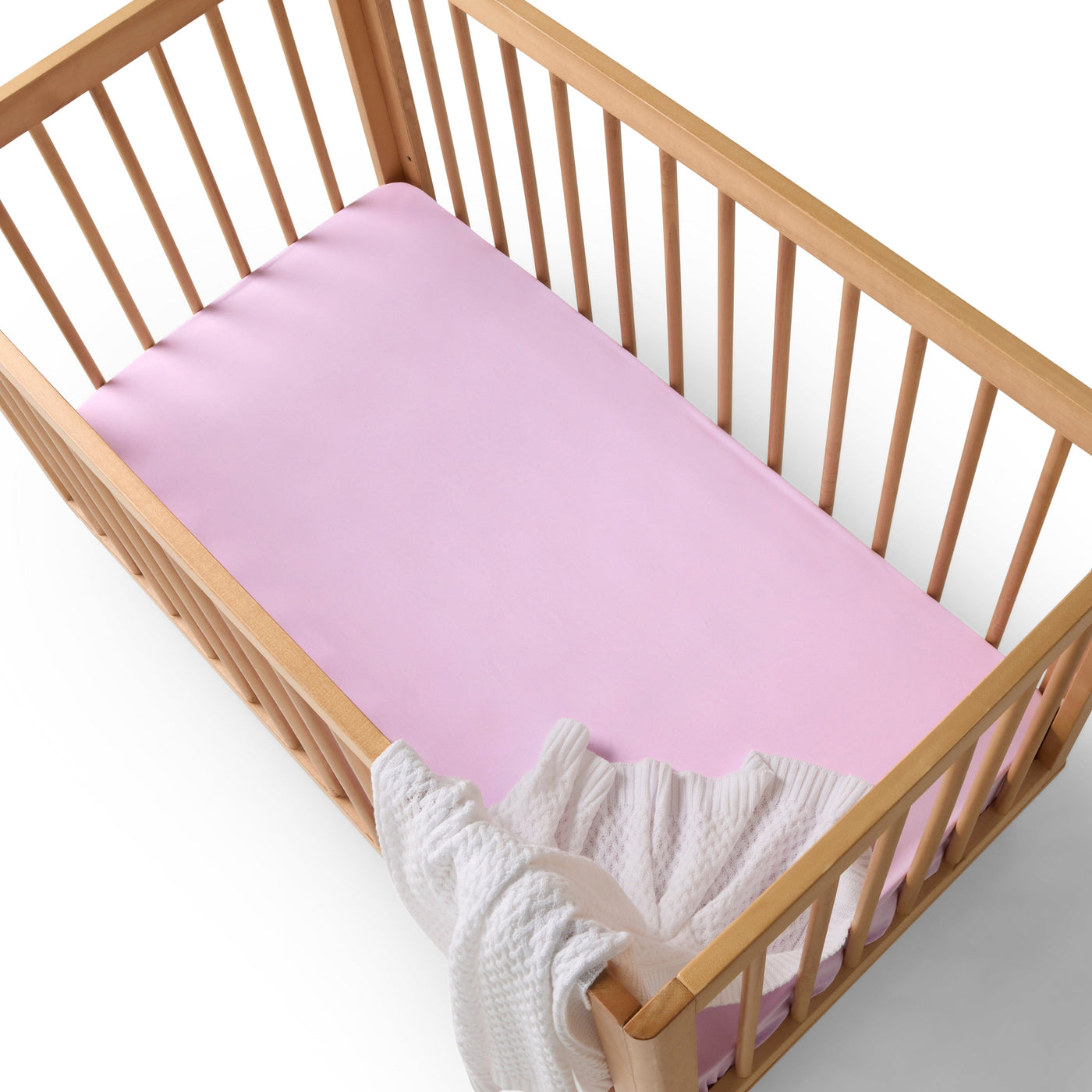 Snuggle Hunny Organic Fitted Cot Sheet - Lilac Cot Sheet Snuggle Hunny 