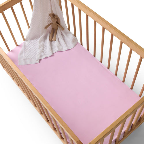 Snuggle Hunny Organic Fitted Cot Sheet - Lilac