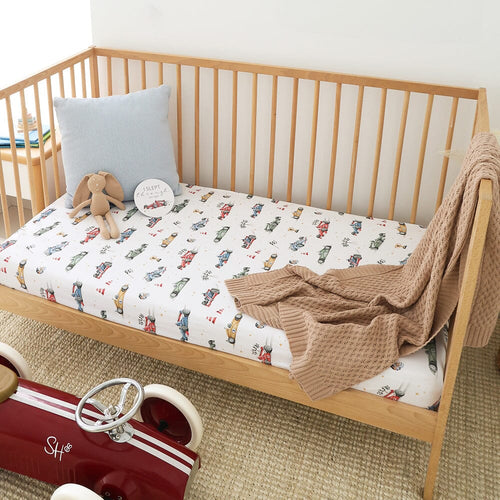 Snuggle Hunny - Organic Fitted Cot Sheet | Little Racers