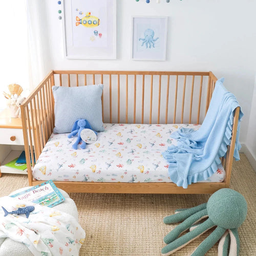 Snuggle Hunny - Organic Fitted Cot Sheet | Little Subs