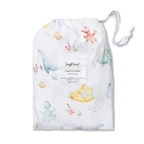 Snuggle Hunny - Organic Fitted Cot Sheet | Little Subs