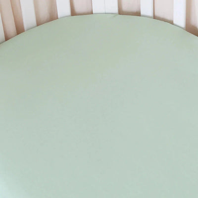 Snuggle Hunny - Organic Fitted Cot Sheet | Mint Cot Sheet Snuggle Hunny 