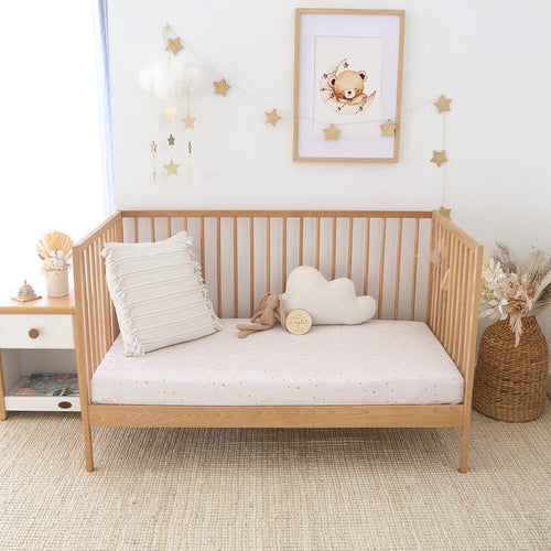 Snuggle Hunny - Organic Fitted Cot Sheet | Stardust