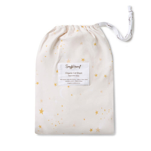 Snuggle Hunny - Organic Fitted Cot Sheet | Stardust
