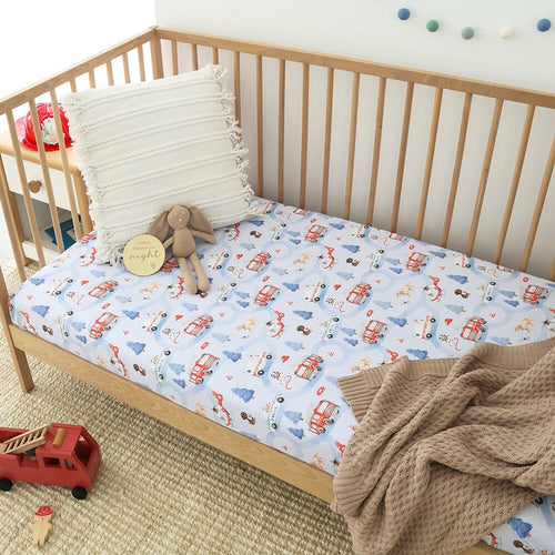 Snuggle Hunny - Organic Fitted Cot Sheet | To The Rescue