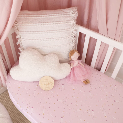 Snuggle Hunny - Organic Fitted Cot Sheet | Twinkle