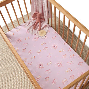 Snuggle Hunny - Organic Fitted Cot Sheet - Unicorn