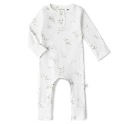 Snuggle Hunny Organic Growsuit - Silver Gum Growsuit Snuggle Hunny 