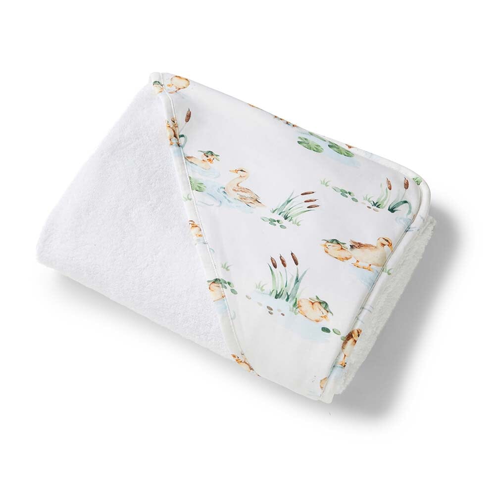 Snuggle Hunny Organic Hooded Baby Towel - Duck Pond Towel Snuggle Hunny 