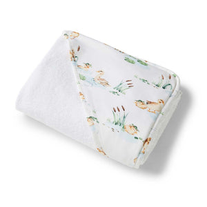 Snuggle Hunny - Organic Hooded Baby Towel - Duck Pond