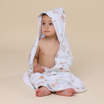 Snuggle Hunny - Organic Hooded Baby Towel | Kittens Towel Snuggle Hunny 