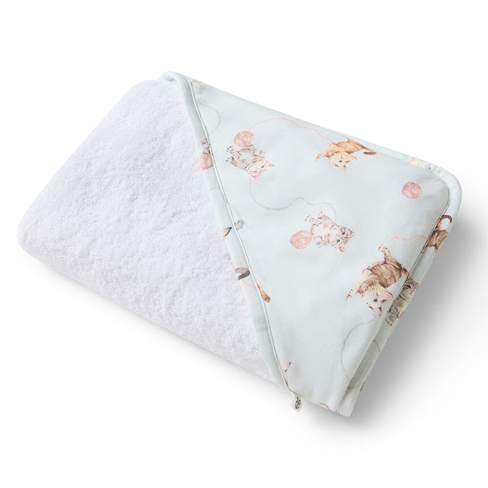 Snuggle Hunny - Organic Hooded Baby Towel | Kittens Towel Snuggle Hunny 