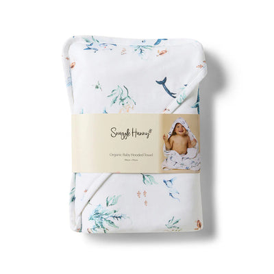 Snuggle Hunny - Organic Hooded Baby Towel - Ocean Towel Snuggle Hunny 