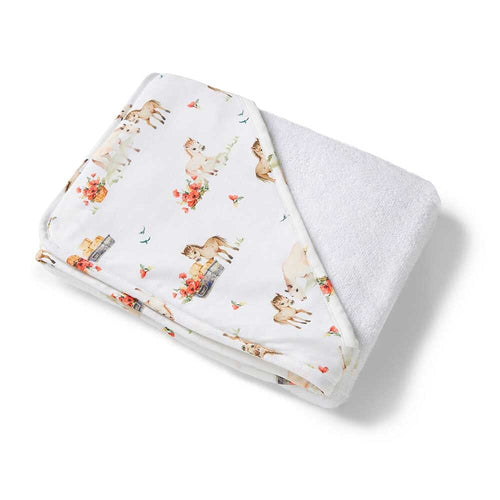 Snuggle Hunny Organic Hooded Baby Towel - Pony Pals