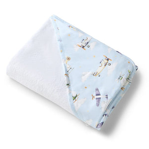 Snuggle Hunny - Organic Hooded Baby Towel | Taking Flight