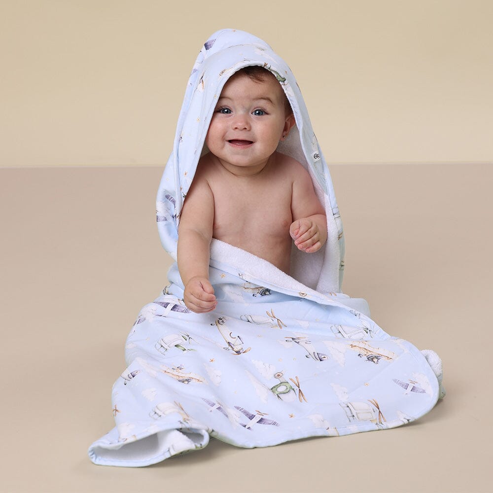 Snuggle Hunny - Organic Hooded Baby Towel | Taking Flight Towel Snuggle Hunny 