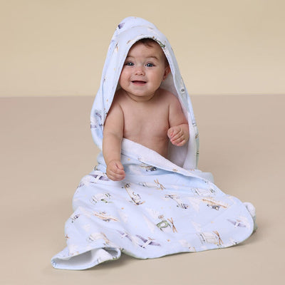 Snuggle Hunny - Organic Hooded Baby Towel | Taking Flight Towel Snuggle Hunny 