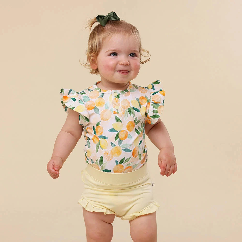 Snuggle Hunny - Organic Jersey Bloomers | Lemon Sorbet Bloomers Snuggle Hunny 