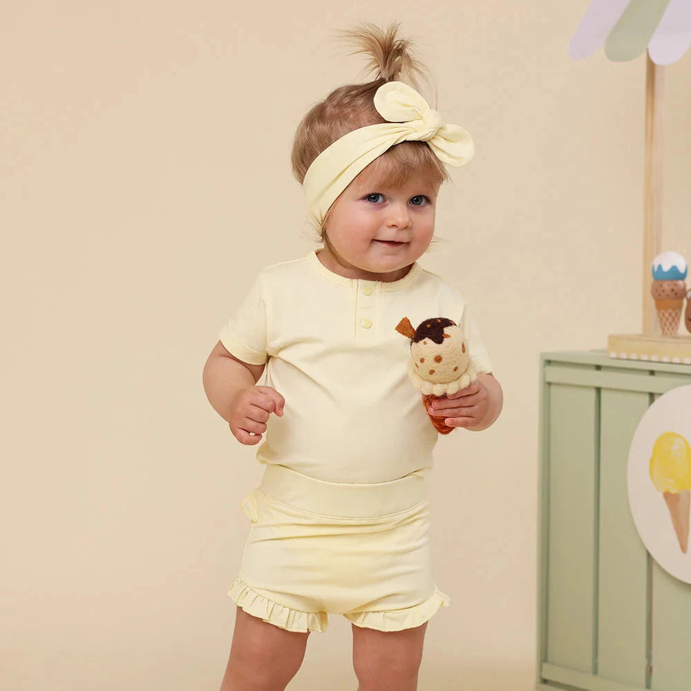 Snuggle Hunny - Organic Jersey Bloomers | Lemon Sorbet Bloomers Snuggle Hunny 