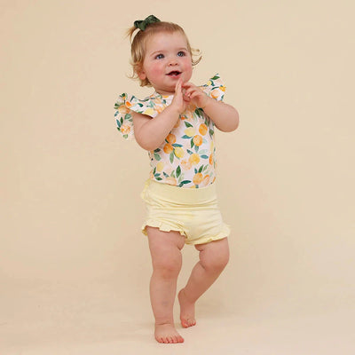 Snuggle Hunny - Organic Jersey Bloomers | Lemon Sorbet Bloomers Snuggle Hunny 