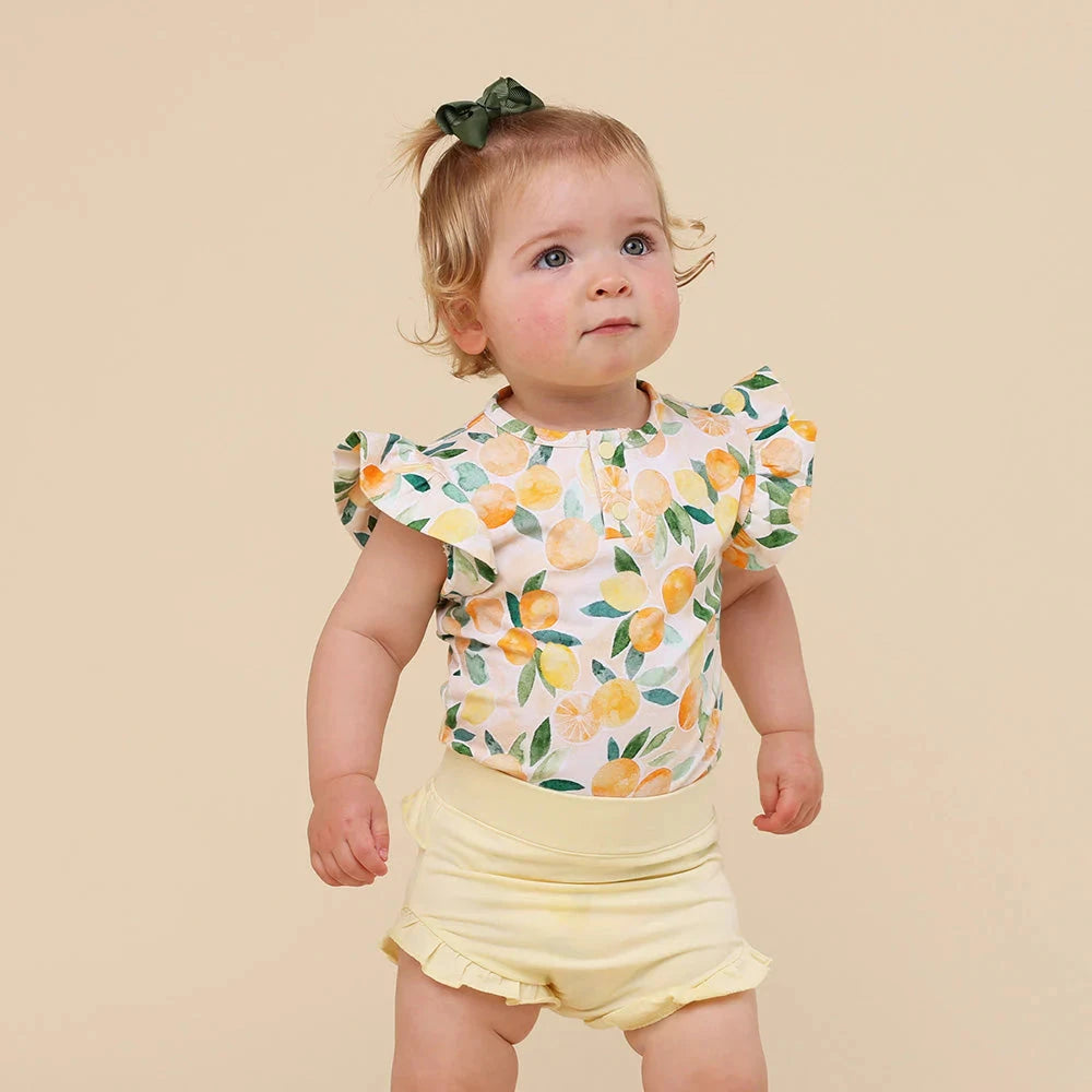 Snuggle Hunny - Organic Jersey Bloomers | Lemon Sorbet Bloomers Snuggle Hunny 