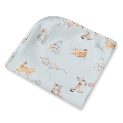 Snuggle Hunny - Organic Jersey Wrap & Beanie Set | Kittens Jersey Wrap Snuggle Hunny 