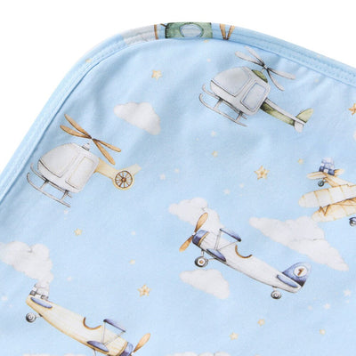 Snuggle Hunny - Organic Jersey Wrap & Beanie Set | Taking Flight Jersey Wrap Snuggle Hunny 