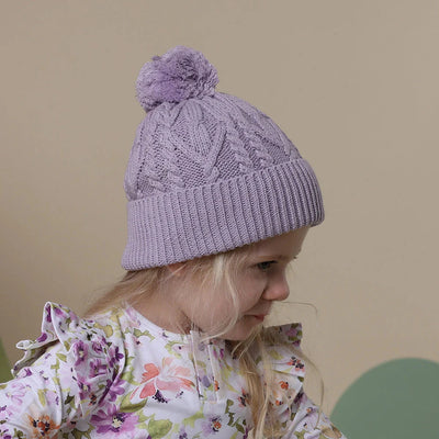 Snuggle Hunny - Organic Knit Beanie | Lavender Beanie Snuggle Hunny 