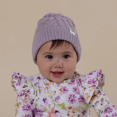 Snuggle Hunny - Organic Knit Beanie | Lavender Beanie Snuggle Hunny 