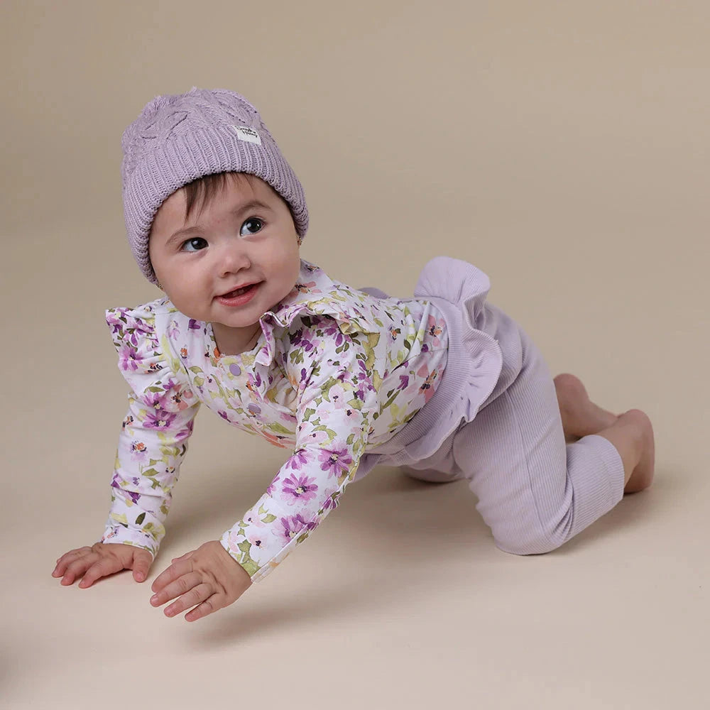 Snuggle Hunny - Organic Knit Beanie | Lavender Beanie Snuggle Hunny 