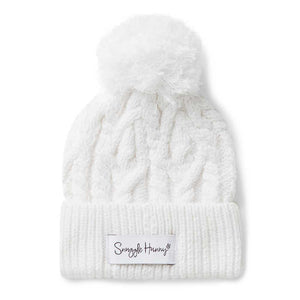 Snuggle Hunny - Organic Knit Beanie - White