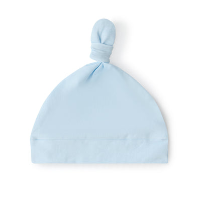 Snuggle Hunny Organic Knotted Beanie - Baby Blue Beanie Snuggle Hunny 