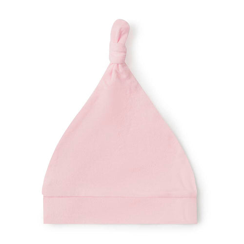 Snuggle Hunny Organic Knotted Beanie - Baby Pink