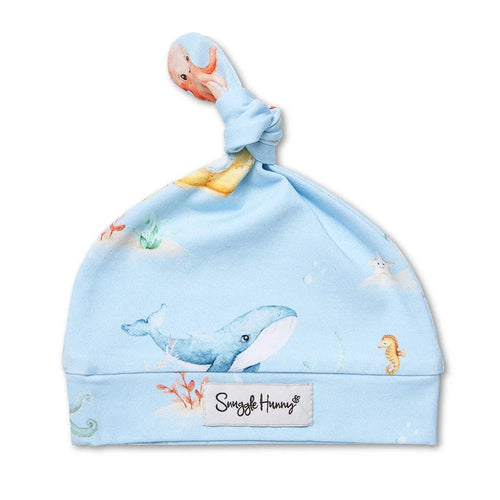 Snuggle Hunny - Organic Knotted Beanie | Blue Little Subs
