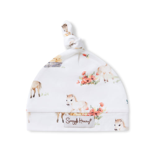 Snuggle Hunny Organic Knotted Beanie - Pony Pals