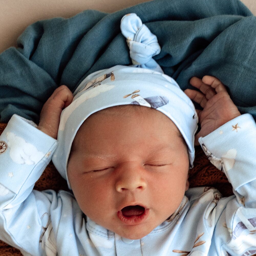 Snuggle Hunny - Organic Knotted Beanie | Taking Flight Beanie Snuggle Hunny 
