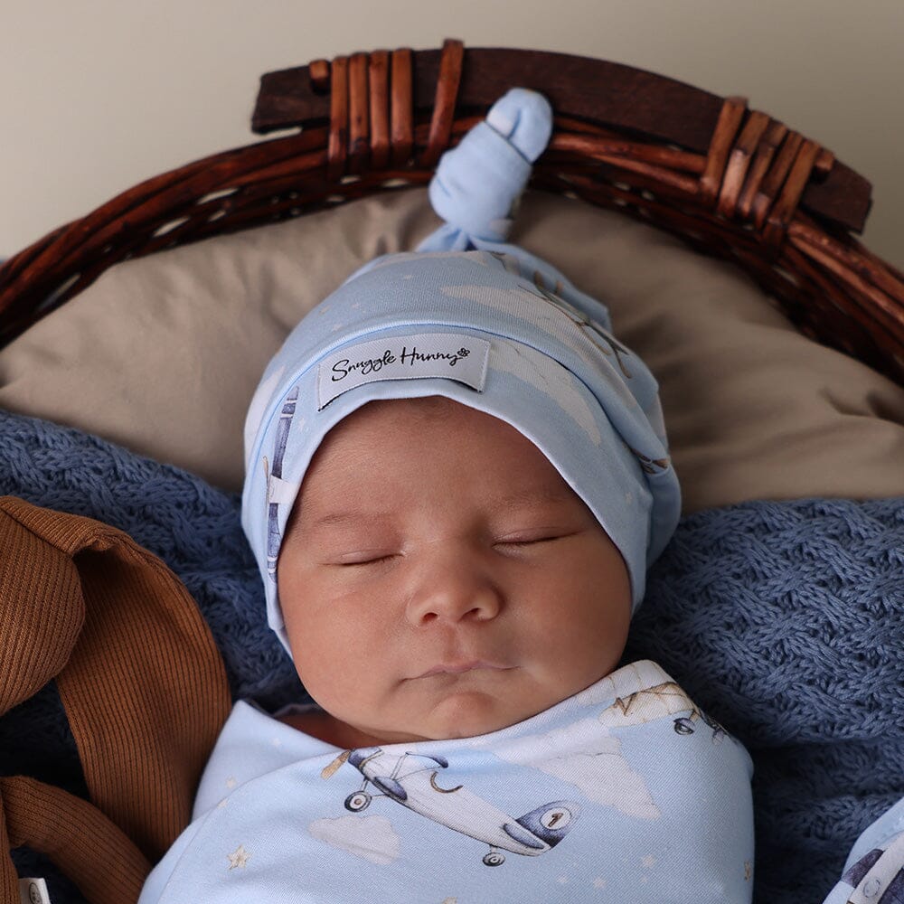Snuggle Hunny - Organic Knotted Beanie | Taking Flight Beanie Snuggle Hunny 
