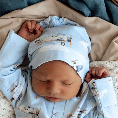 Snuggle Hunny - Organic Knotted Beanie | Taking Flight Beanie Snuggle Hunny 