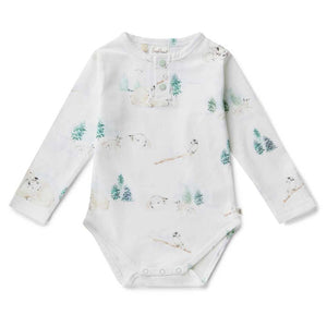 Snuggle Hunny - Organic Long Sleeve Bodysuit - Arctic