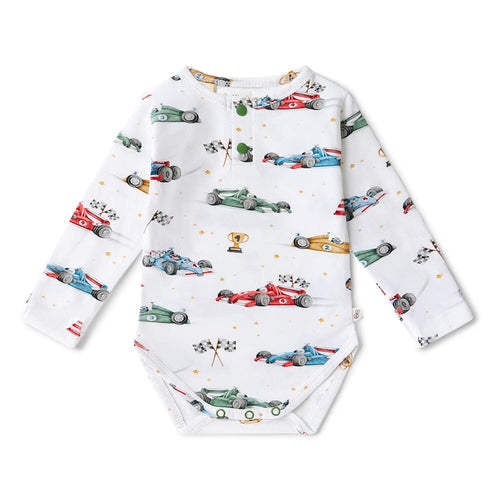 Snuggle Hunny - Organic Long Sleeve Bodysuit | Little Racers