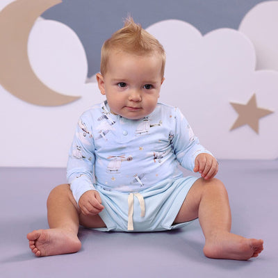 Snuggle Hunny - Organic Long Sleeve Bodysuit | Taking Flight Bodysuit Snuggle Hunny 