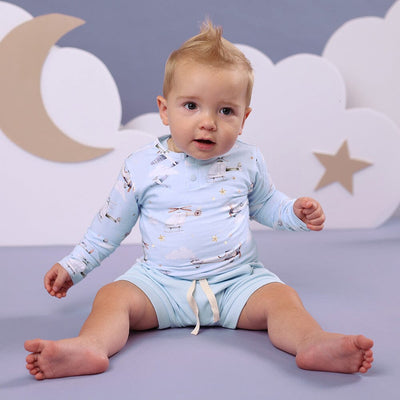 Snuggle Hunny - Organic Long Sleeve Bodysuit | Taking Flight Bodysuit Snuggle Hunny 