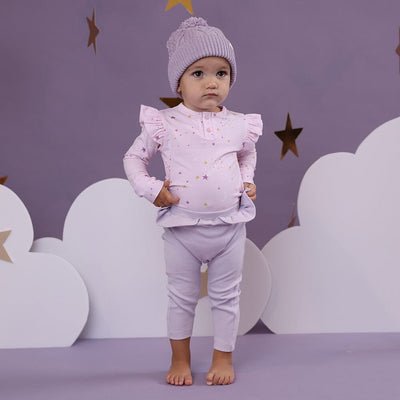 Snuggle Hunny - Organic Long Sleeve Bodysuit with Frill | Twinkle Bodysuit Snuggle Hunny 