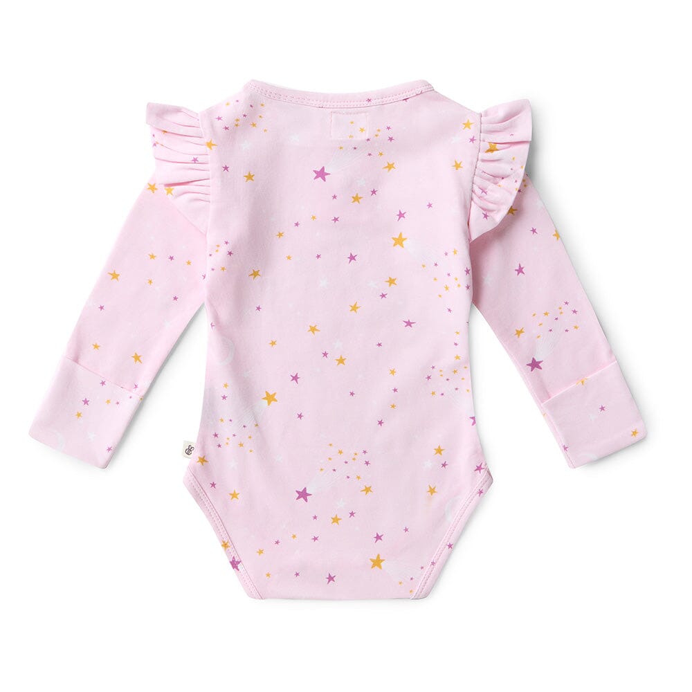 Snuggle Hunny - Organic Long Sleeve Bodysuit with Frill | Twinkle Bodysuit Snuggle Hunny 