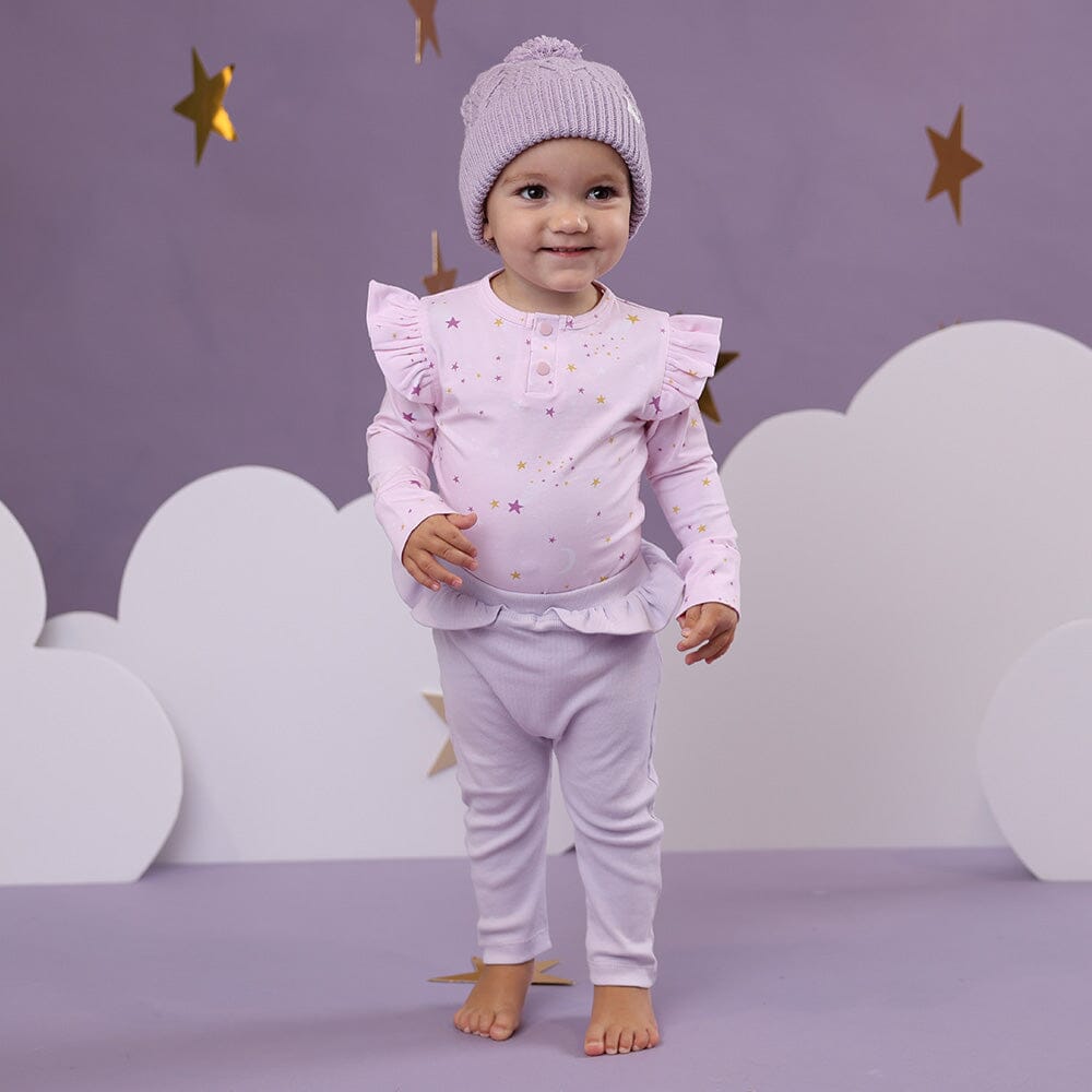 Snuggle Hunny - Organic Long Sleeve Bodysuit with Frill | Twinkle Bodysuit Snuggle Hunny 
