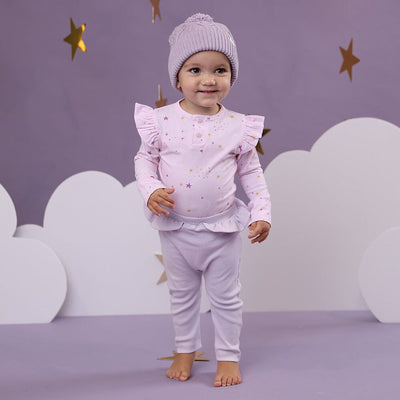 Snuggle Hunny - Organic Long Sleeve Bodysuit with Frill | Twinkle Bodysuit Snuggle Hunny 